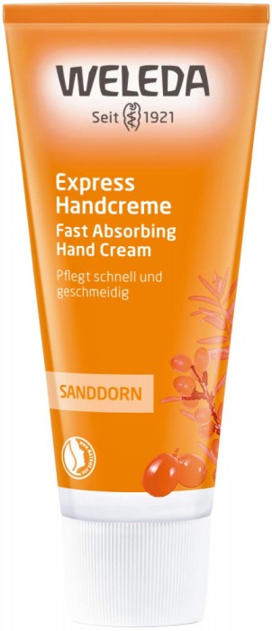 Crema de Maini, Weleda, Sanddorn, cu Extract de Catina, Ingrijire Intensiva si Reconstructie, 50ml
