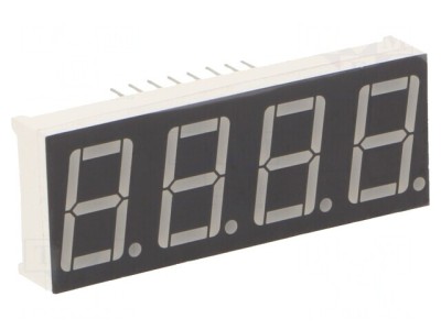 Afișaj LED 7 Segmente 14.2mm 4 Digite Roșu/Verde foto