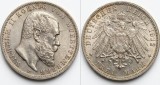 D2 Germania / 3 Mark 1912 W&uuml;rttemberg Wilhelm II/ Argint aUNC, monedă din foto