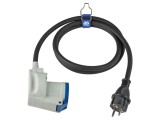 Prelungitor alimentare AS SCHWABE 3G2,5mm&sup2; 1,5m negru 1 priză cod 61483