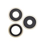 Geam Camera Spate iPhone 13 Pro / 13 Pro Max Auriu + Rama Protectie Obiectiv