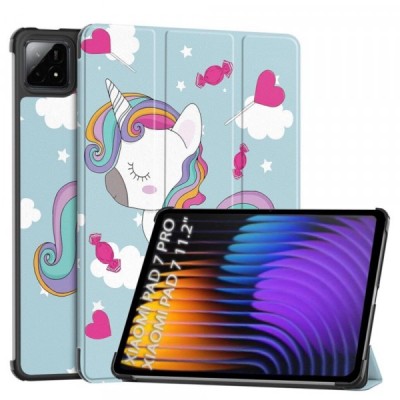 Husa pentru Xiaomi Pad 7 / 7 Pro, Techsuit, FoldPro Unicorn, Multicolor foto