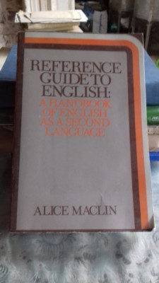 REFERENCE GUIDE TO ENGLISH - ALICE MACLIN foto