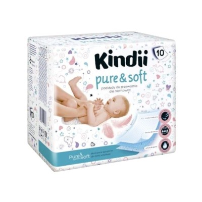 Aleze (paturici) Kindii Pure &amp;amp; Soft 60X60 cm,10 buc foto