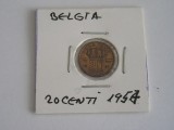 C50 - Moneda foarte veche - 20 centimes - Belgia - 1957, Europa