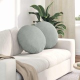 VidaXL Perne de Șezut 2 pcs Gri deschis &Oslash; 40 x 13 cm Catifea 42014174