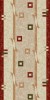 Traversa Covor Lotos 579 Crem / Grena Latime 100 cm Diverse Lungimi 1800 gr/mp
