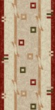Traversa Covor Lotos 579 Crem / Grena Latime 60 cm Diverse Lungimi 1800 gr/mp