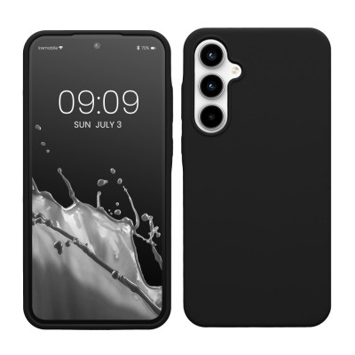 Husa Kwmobile pentru Samsung Galaxy A35, Negru, Silicon, KWM000021PA001C foto