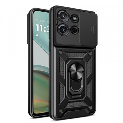 Husa pentru Motorola Moto G75, Techsuit, CamShield, Neagra foto