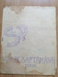Brosura sportiva - SPORT, apare saptamanal - datata 10 martie 1934 - manuscris