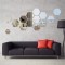 Set Oglinzi Decorative Acrilice Design Hexagon Silver XXL Diagonala 18 cm - Set 12 buc