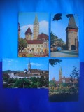 HOPCT LOT 2169 MEDIAS -JUD SIBIU -4 CARTI POSTALE-CIRCULATE