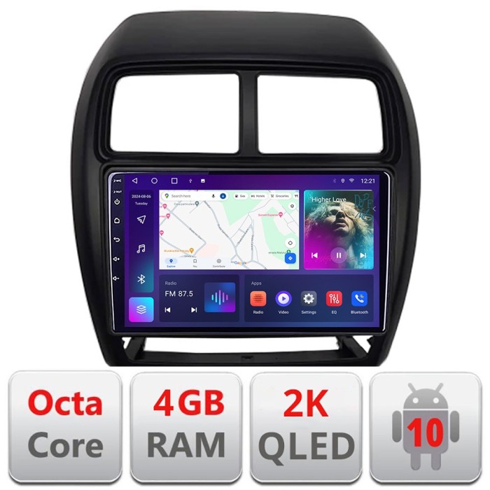 Navigatie Mitsubishi ASX 2017-2021 model facelift Android ecran Qled 2K Octa core 4+32 Kit-026-facelift+EDT-E409-2K CarStore Technology