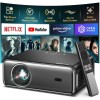Videoproiector 1080P Full HD, WiFi 5G, Bluetooth 5.2, 27000 Lumeni, Audio Dolby, Total Sonics, Focalizare Automata AI, Corectie Trapezoidala, Suport 4