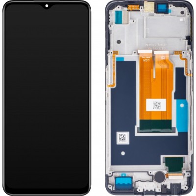 Display cu Touchscreen Realme 9i 5G, cu Rama, Negru (Rocking Black), Service Pack 4130296 foto