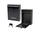 Cutie postala din otel galvanizat, negru, 32x21,5x8,5cm, Lean 26732