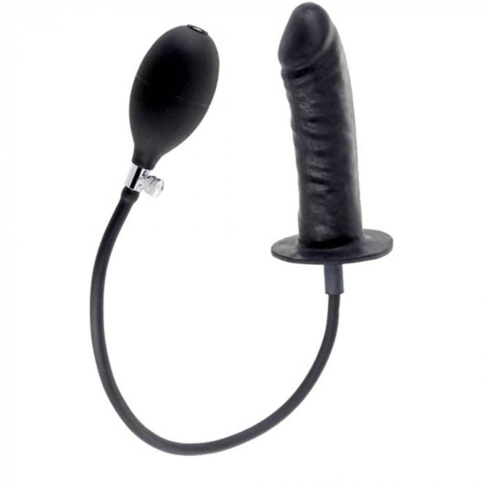 Bigger Joy - Dildo Gonflabil din Latex cu Ventuză, 16 cm