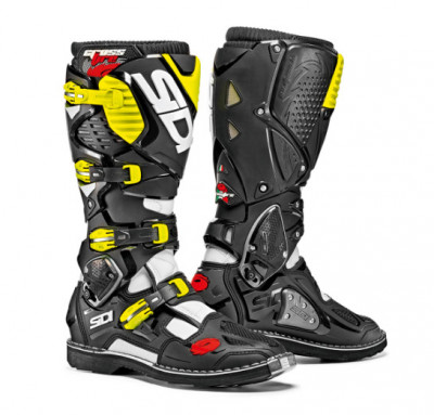 Cizme SIDI Crossfire 3 Black Yellow Fluo foto