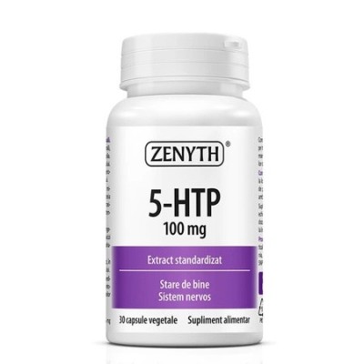 5-htp 30 cps, cresterea serotoninei, recomandat in depresie, insomnie, anxietate foto