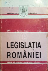 Legislatia Romaniei, 1 aprilie-30 iunie 1997, vol. 2/A (Monitorul Oficial) foto