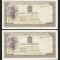 q422 PERECHE CONSECUTIVA 500 LEI 1940 filigran vertical BNR NECIRCULATA UNC