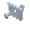 Clema de legatura, cuplare SZM1 pentru canal de cablu din sarma mesh cu surub M6x16mm