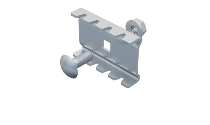 Clema de legatura, cuplare SZM1 pentru canal de cablu din sarma mesh cu surub M6x16mm