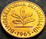 Moneda 2 PFENNIG - RF GERMANIA, anul 1965 *cod 2163 A - litera D