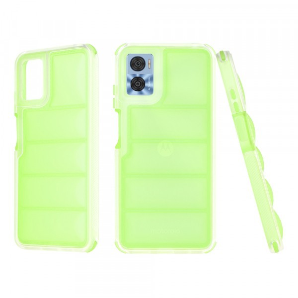 Husa pentru Motorola Moto E22i / E22, Techsuit, Wave Shield, Verde