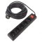 Prelungitor 5 Prize PVC Negru 10m 16A