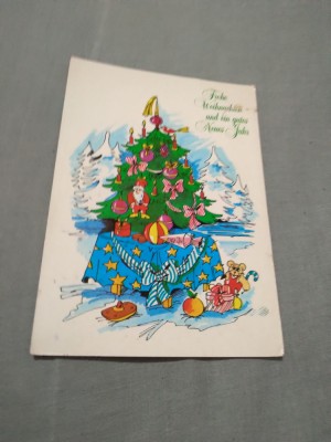 CARTE POSTALA FELICITARE CIRCULATA foto