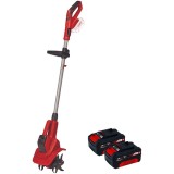 Einhell GE-CR 18/20 Li E PXC + Twinpack - Sapatoare 200 mm + Set 2 acumulatori Li-Ion 18 V 4 Ah
