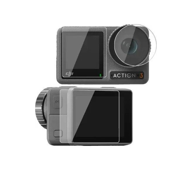 Sunnylife sticlă călită pentru obiectiv și ecran pentru DJI OSMO Action 3
