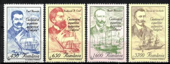 C3332 - Romania 1997 - Navigatori 4v. neuzat,perfecta stare MNH
