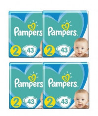 Pachet 4 x Scutece Pampers Active Baby XL Box Marimea 2, Nou Nascut, 4 -8 kg,... foto