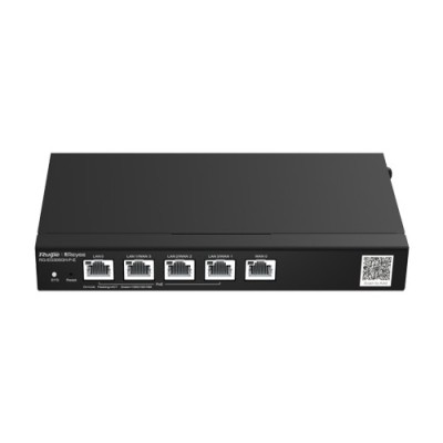 Router 4 x RJ45 1G PoE, 1 x RJ45 1G, Buget PoE 60W, Multi-WAN, Cloud Management - Ruijie RG-EG305GH-P-E SafetyGuard Surveillance foto