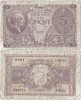 1944 (23 XI), 5 lire (P-31c) - Italia!