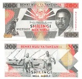 Tanzania 200 Shilingi 1993 P-25b UNC