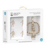 Matchstick Monkey Animal Teether &amp; Muslin Giraffe set cadou pentru copii