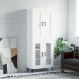 VidaXL Dulap &icirc;nalt, alb, 69,5x34x180 cm, lemn compozit