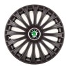 Set 4 Capace Roti, potrivite jantelor de R14, pentru Skoda, model dino Negru, Autohelix MSA