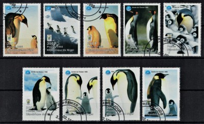 NIGER 1998 - Fauna arctica, Pinguini/ serie completa foto