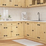 vidaXL Dulap cu raft cu ușă Miere 60 x 32 x 40 cm Lemn de pin masiv 42007568