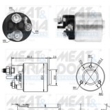 MEAT &amp; DORIA 46113 Solenoid, electromotor