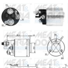 MEAT &amp; DORIA 46113 Solenoid, electromotor