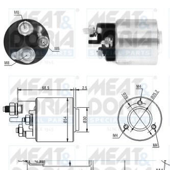 MEAT &amp;amp; DORIA 46113 Solenoid, electromotor foto