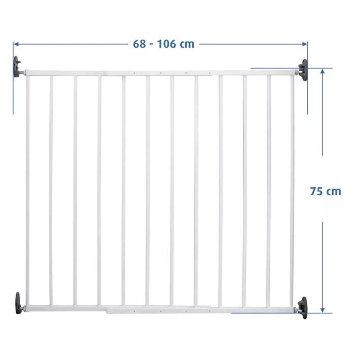 Poarta siguranta copii, cu montaj pe perete, Simple Lock, Reer