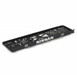 Cumpara ieftin Set suport placute numar inmatriculare auto 3D (fata + spate) Nissan