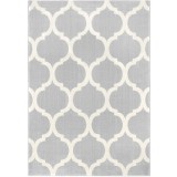Covor Premium Belgian Model Cancun 18218-652, Marime 120 x 170 cm, Gri, Inaltime Fir 7 mm, Antialergic, Polipropilena, Living, Dormitor, Sufragerie, B